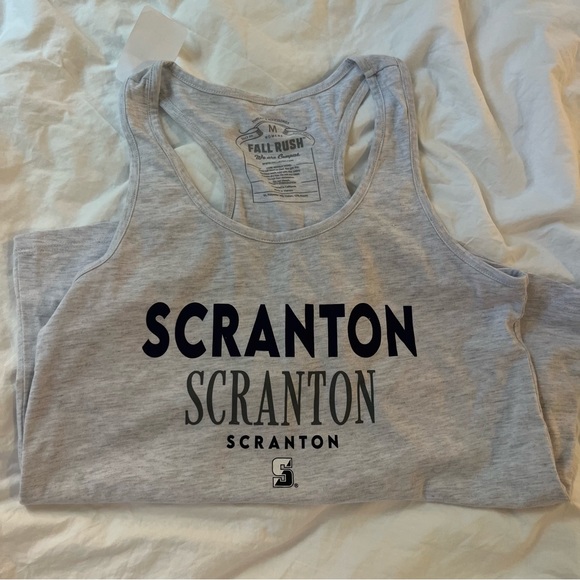NWT Scranton Gray Racerback Tank Top size Medium - Picture 1 of 7